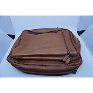 Jos A. Banks Brown Leather Briefcase/backpack Crossbody 16x14